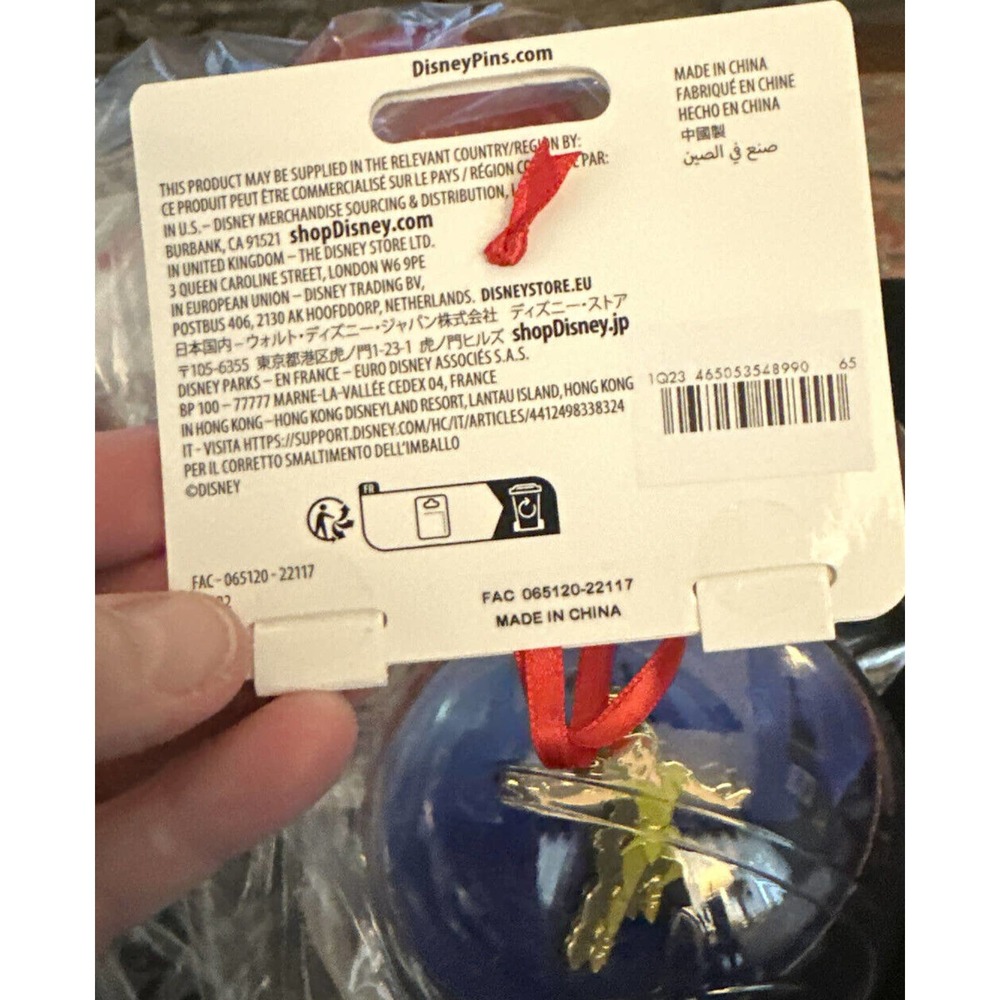 Brand NEW! Disney Parks PETER PAN 2022 Pin Ornament Ball Mystery Inside Sealed - Picture 7 of 9